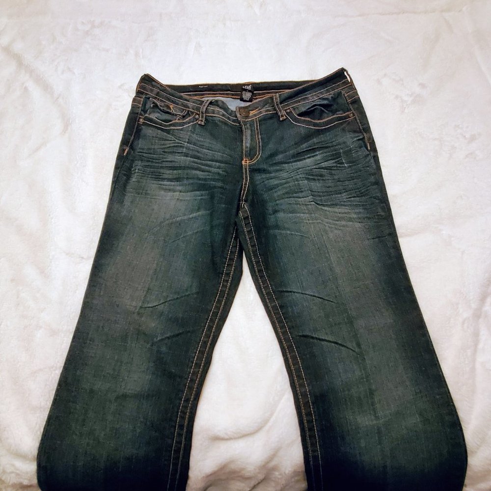 SOLD A.n.a Bootcut Jeans with Pocket Embroidery - Picture 2 of 3